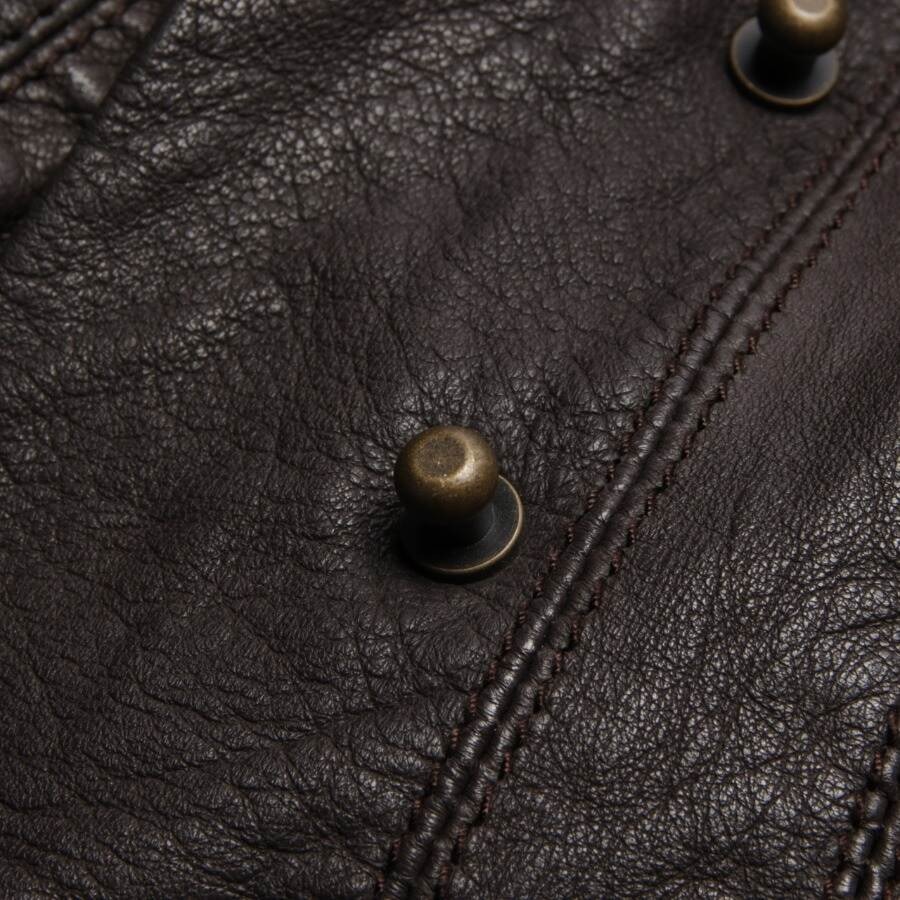 Image 4 of LeatherJacket L Dark brown in color Brown | Vite EnVogue