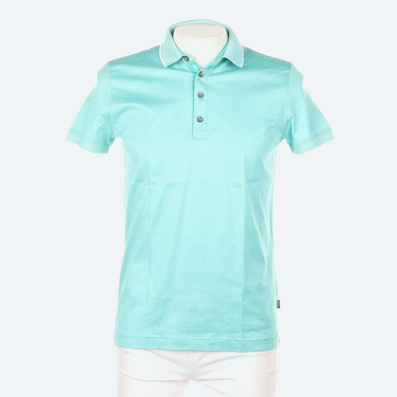 Image 1 of Polo Shirt S Aqua in color Blue | Vite EnVogue