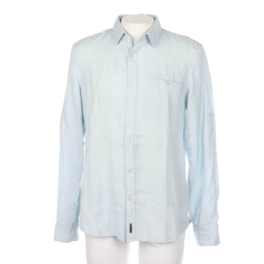 Image 1 of Linen Shirt L Light Blue in color Blue | Vite EnVogue