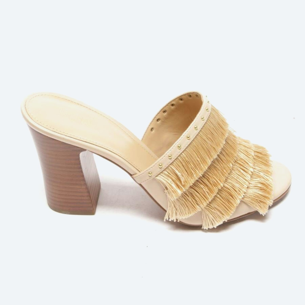 Image 1 of Heeled Sandals EUR38 Beige in color White | Vite EnVogue