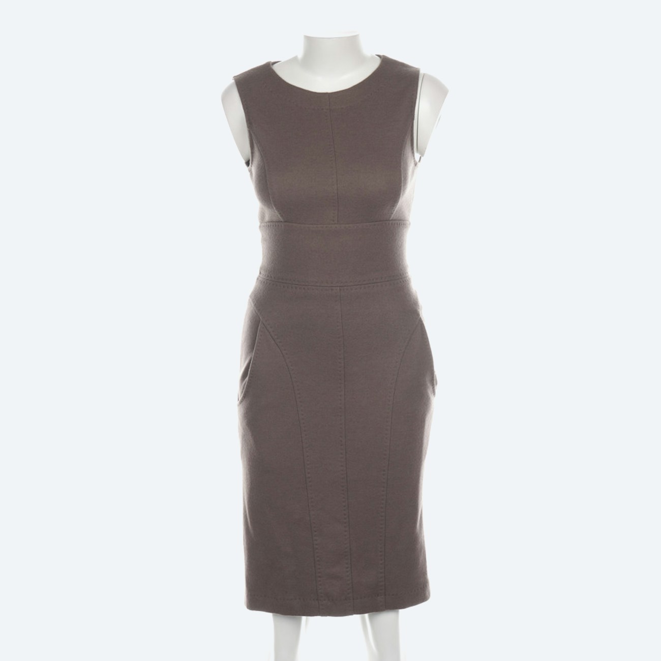 Image 1 of Wool Dress 34 Brown in color Brown | Vite EnVogue