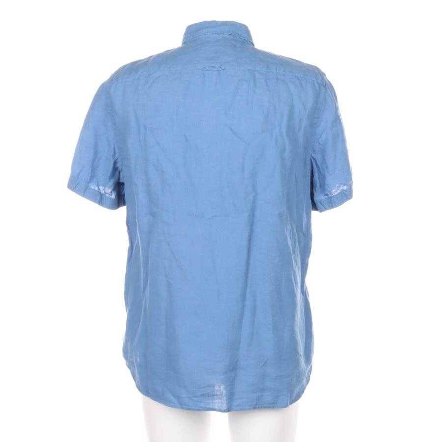 Image 2 of Linen Shirt L Blue in color Blue | Vite EnVogue