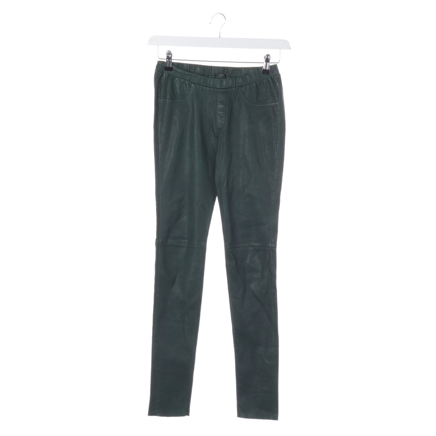 Image 1 of Leather Pants S Green in color Green | Vite EnVogue