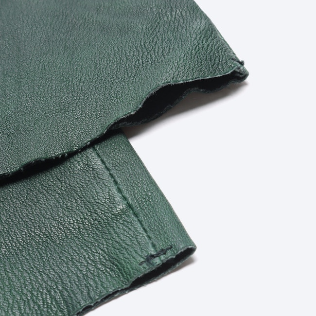 Image 3 of Leather Pants S Green in color Green | Vite EnVogue