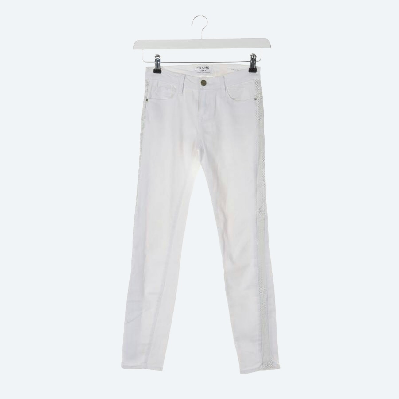 Image 1 of Jeans Slim Fit W24 White in color White | Vite EnVogue