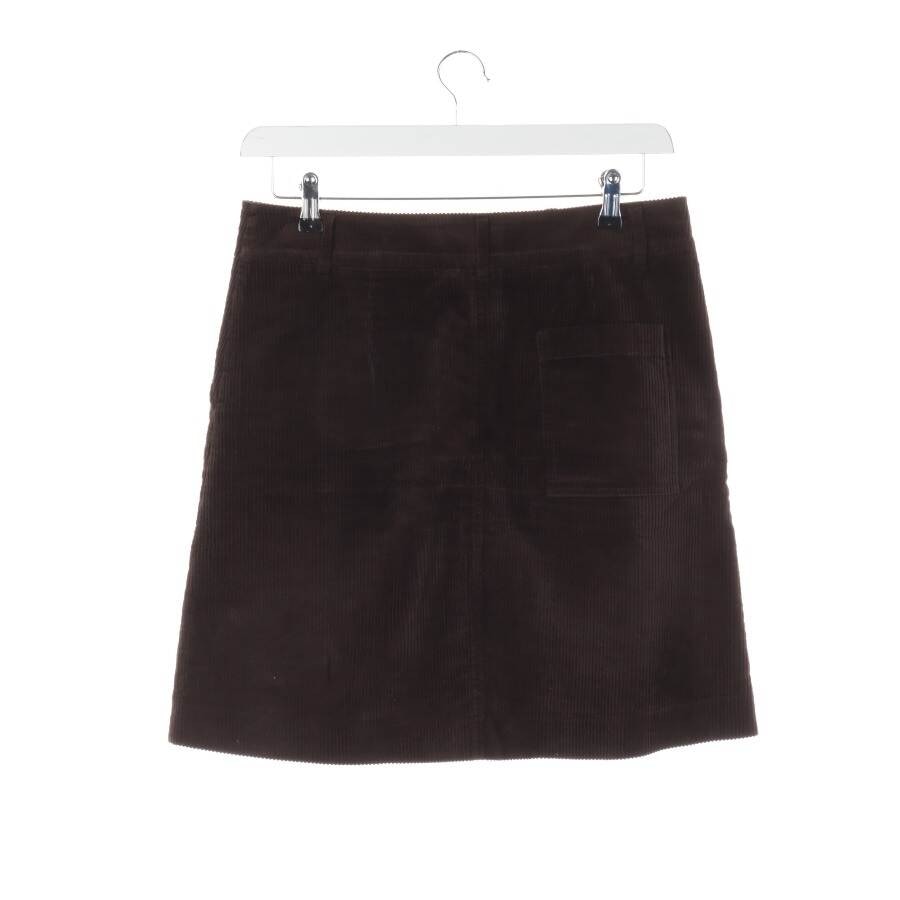 Image 2 of Skirt 38 Dark Brown in color Brown | Vite EnVogue