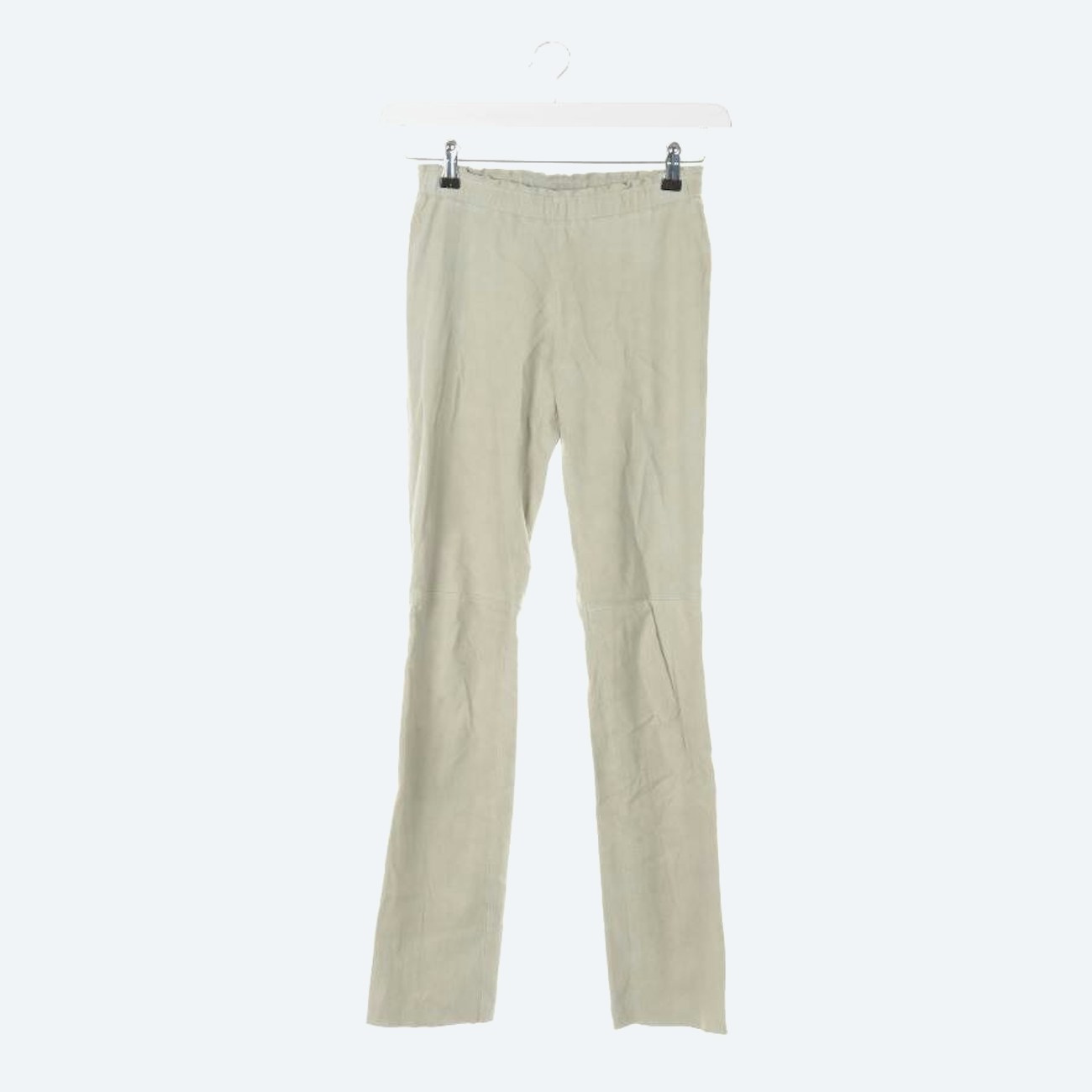 Image 1 of Leather Pants S Pastel green in color Green | Vite EnVogue