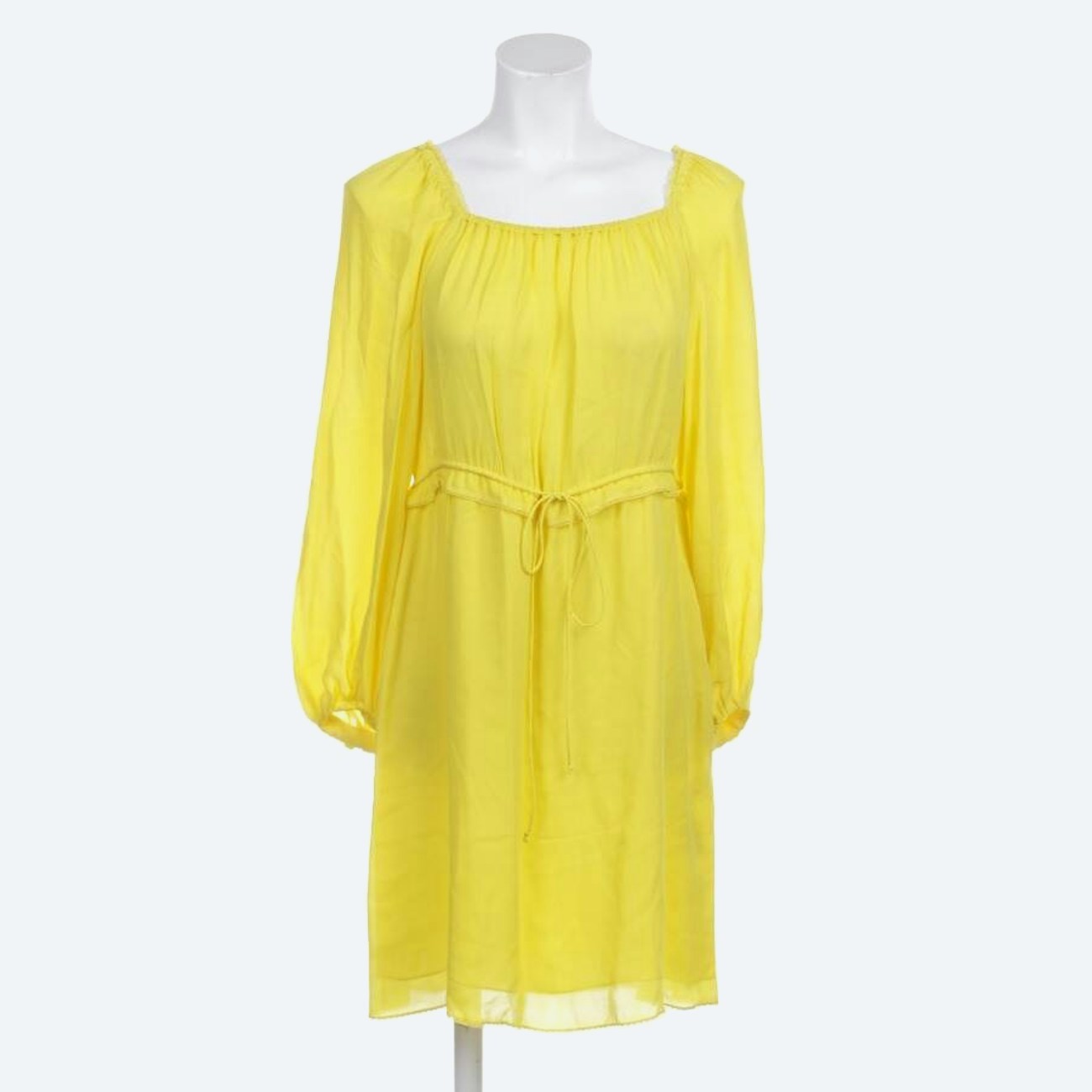 Image 1 of Silk Dress 38 Yellow in color Yellow | Vite EnVogue