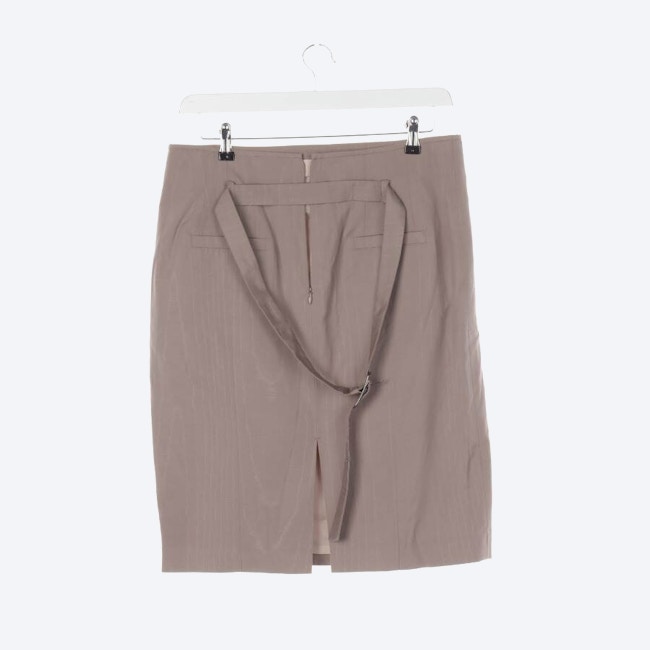 Image 2 of Skirt 42 Tan in color Brown | Vite EnVogue