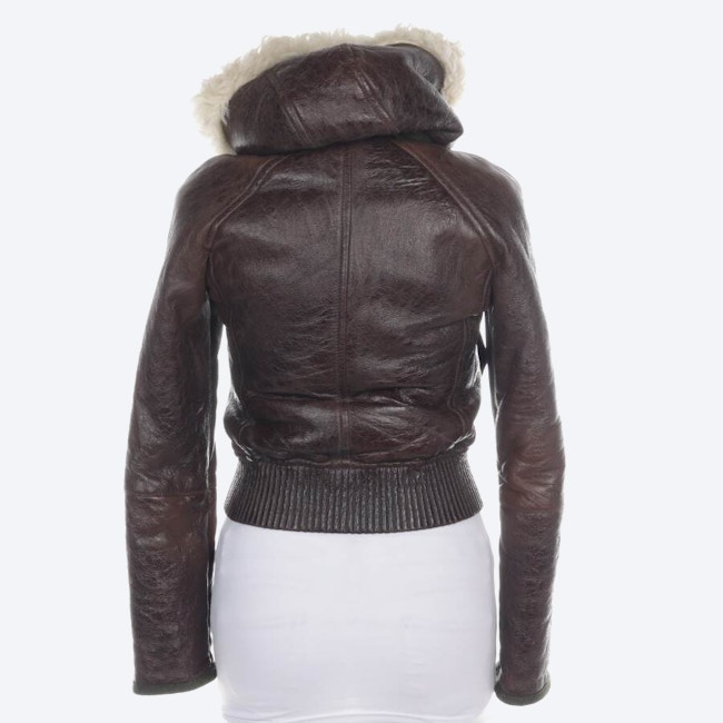 Image 2 of Sheepskin Jacket 34 Dark Brown in color Brown | Vite EnVogue