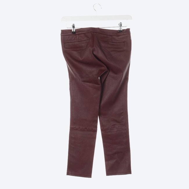 Image 2 of Leather Pants 34 Dark red in color Red | Vite EnVogue
