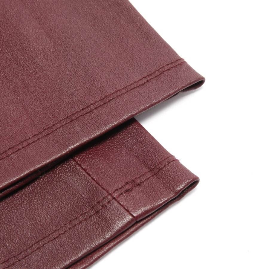 Image 3 of Leather Pants 34 Dark red in color Red | Vite EnVogue