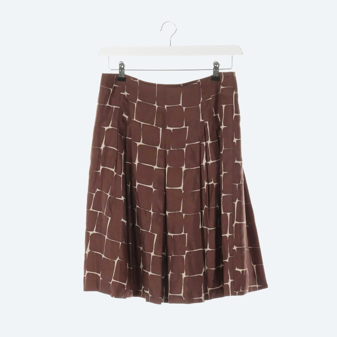Image 1 of Skirt 36 Brown in color Brown | Vite EnVogue