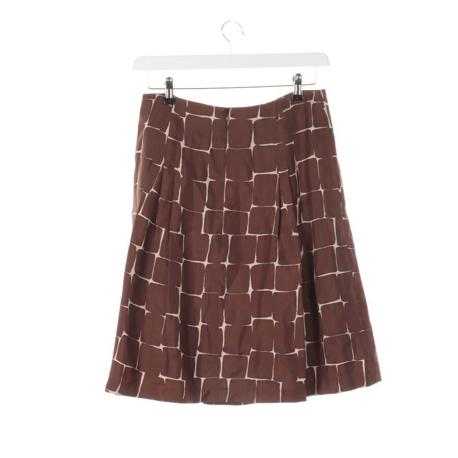 Image 2 of Skirt 36 Brown in color Brown | Vite EnVogue