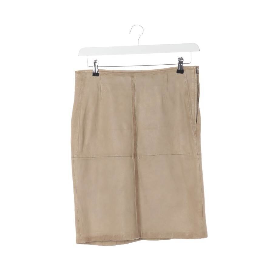 Image 1 of Leather Skirt 40 Beige in color White | Vite EnVogue