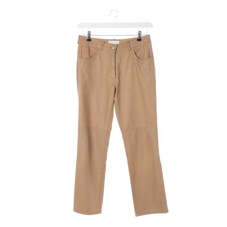 Image 1 of Leather Pants 36 Camel in color Brown | Vite EnVogue