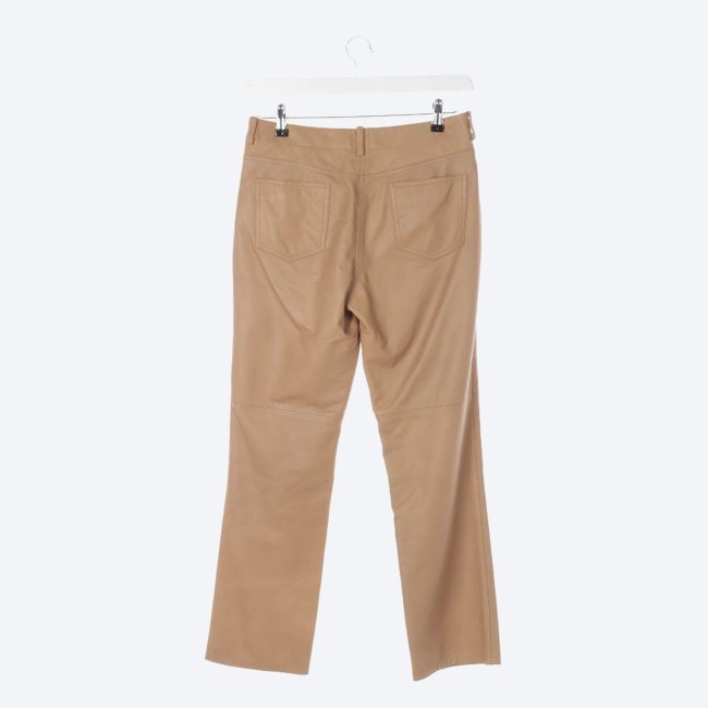 Image 2 of Leather Pants 36 Camel in color Brown | Vite EnVogue