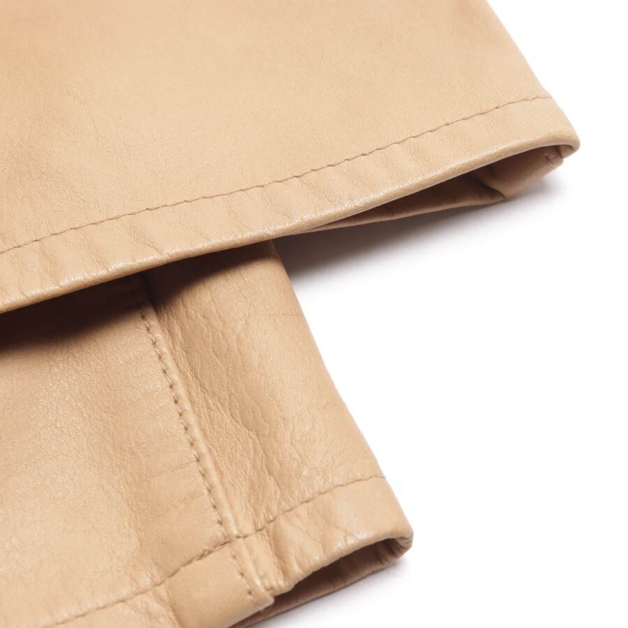 Image 3 of Leather Pants 36 Camel in color Brown | Vite EnVogue