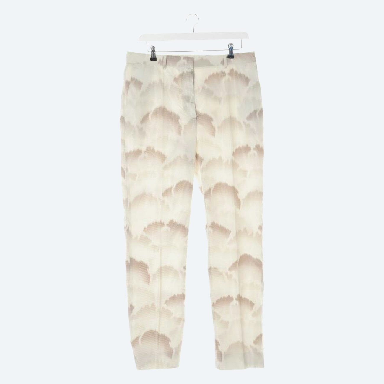 Image 1 of Silk Pants 40 Beige in color White | Vite EnVogue