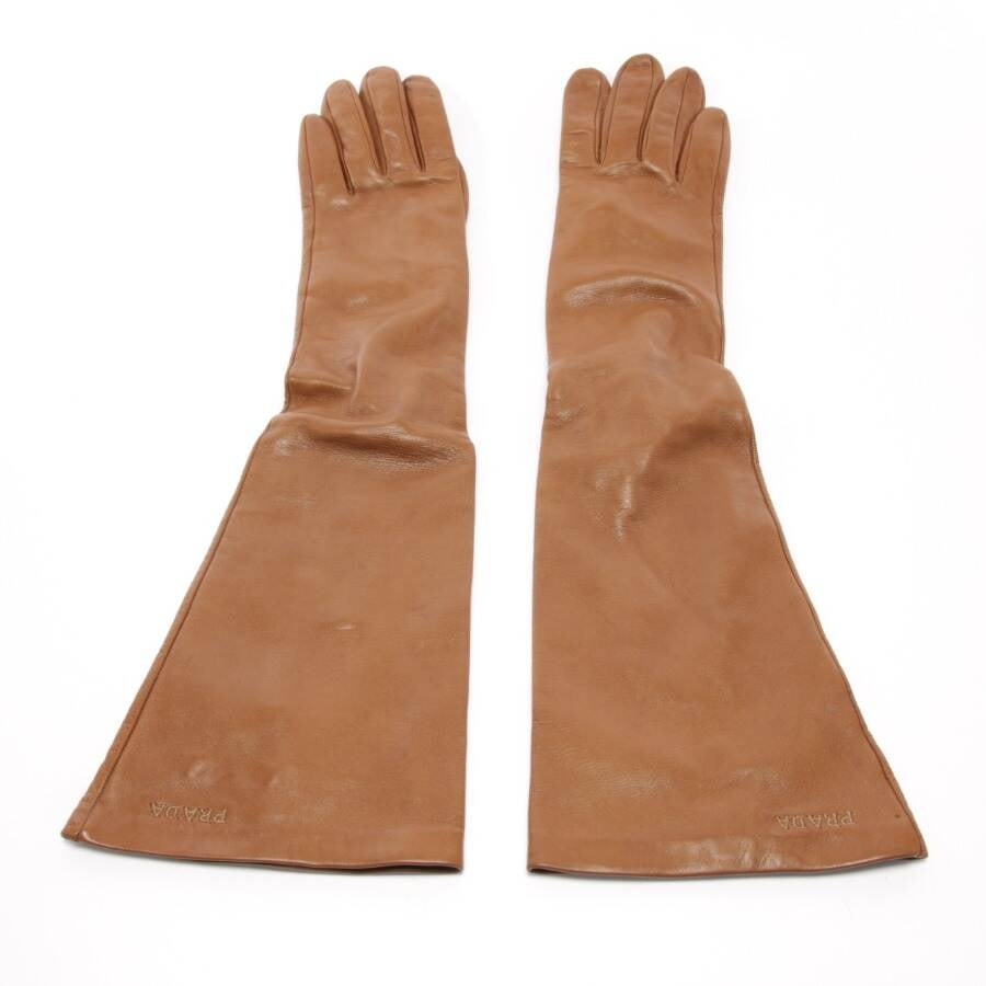 Image 1 of Leather Gloves Camel in color Brown | Vite EnVogue