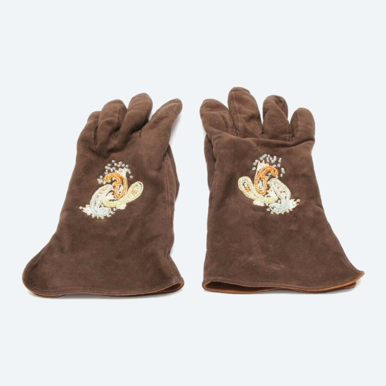 Image 1 of Leather Gloves Mahogany Brown in color Brown | Vite EnVogue
