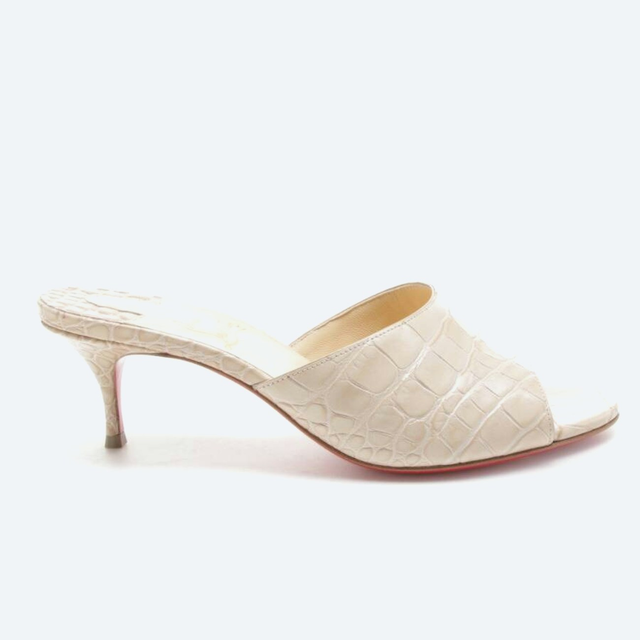 Image 1 of Heeled Sandals EUR 37 Beige in color White | Vite EnVogue