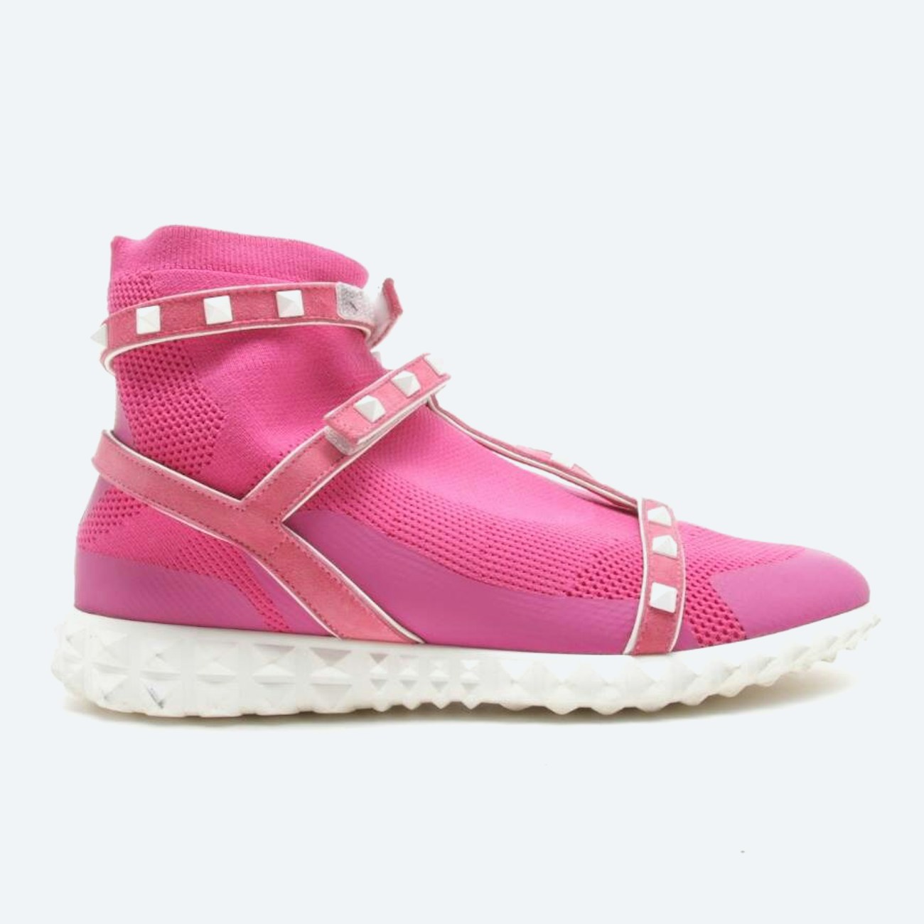 Image 1 of Rockstud High-Top Sneakers EUR 40 Pink in color Pink | Vite EnVogue