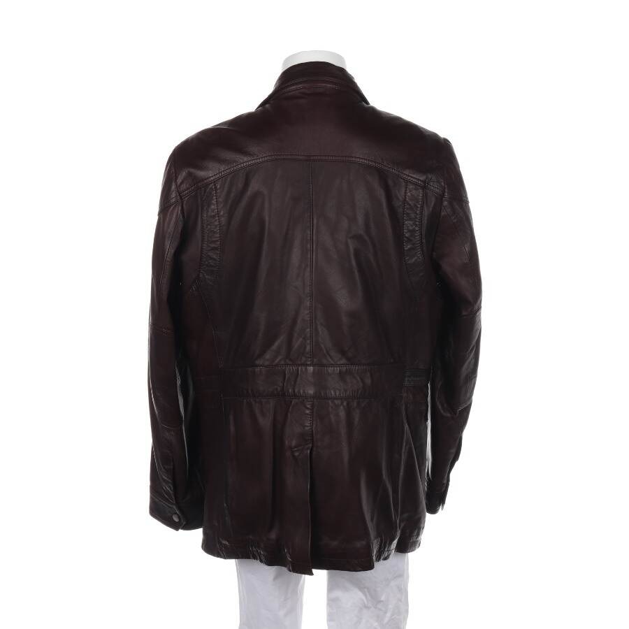 Image 2 of Leather Jacket 54 Brown in color Brown | Vite EnVogue