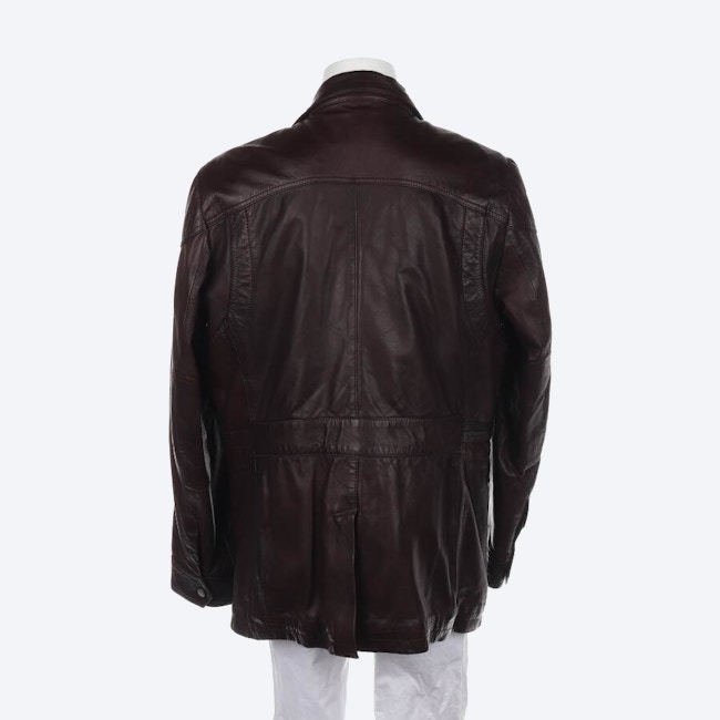 Image 2 of Leather Jacket 54 Brown in color Brown | Vite EnVogue