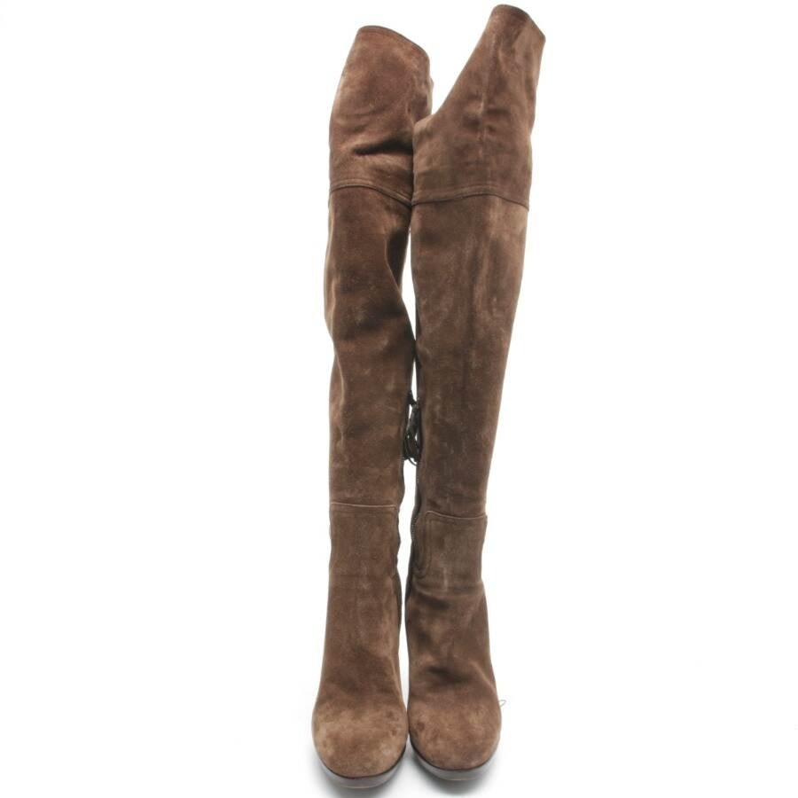 Image 2 of Overknee Boots EUR 38.5 Brown in color Brown | Vite EnVogue