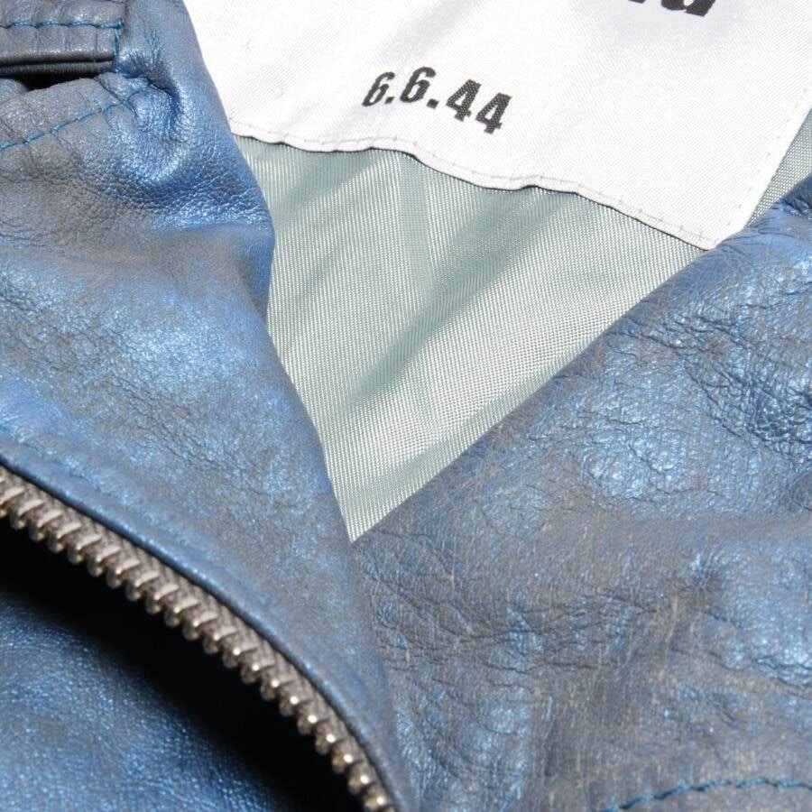 Image 3 of LeatherJacket 42 Blue in color Blue | Vite EnVogue