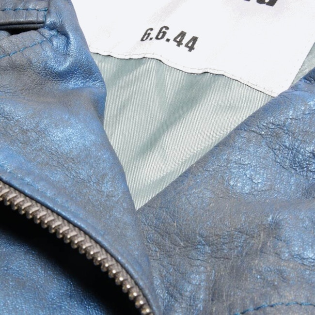 Image 3 of LeatherJacket 42 Blue in color Blue | Vite EnVogue