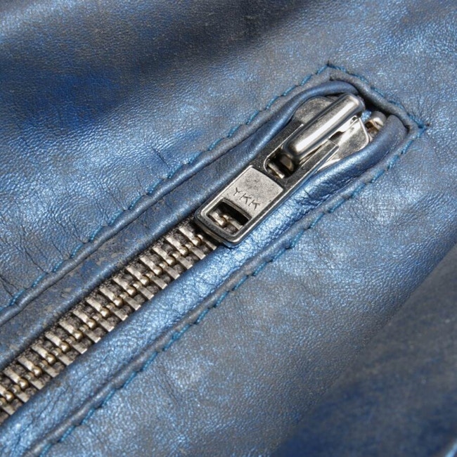 Image 4 of LeatherJacket 42 Blue in color Blue | Vite EnVogue
