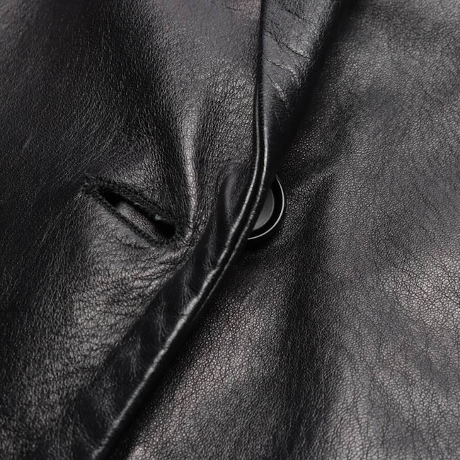 Image 4 of Leather Coat 32 Black in color Black | Vite EnVogue