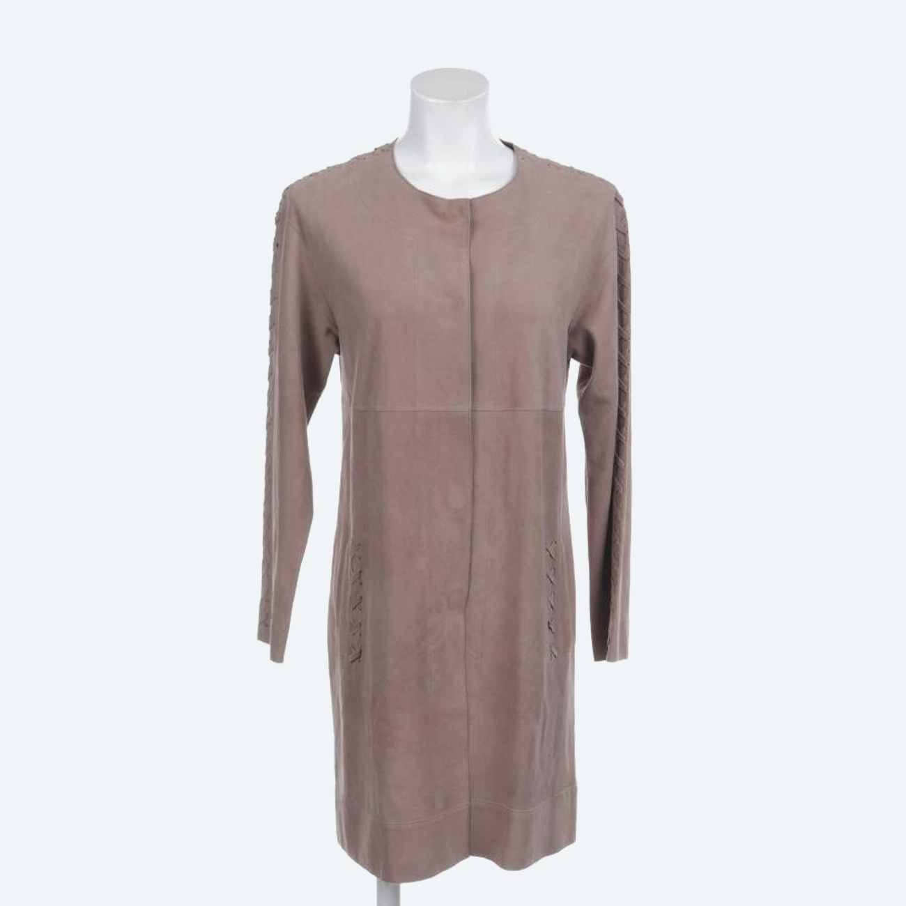 Image 1 of Leather Dress 36 Beige in color White | Vite EnVogue