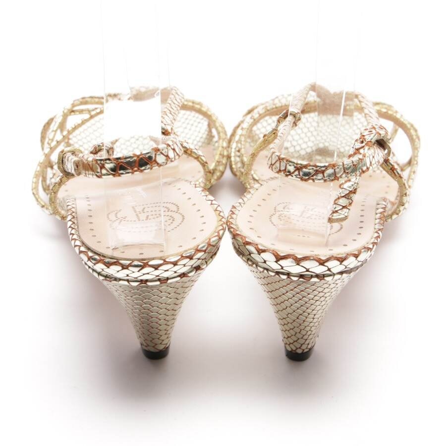 Image 3 of Heeled Sandals EUR 41 Gold in color Metallic | Vite EnVogue