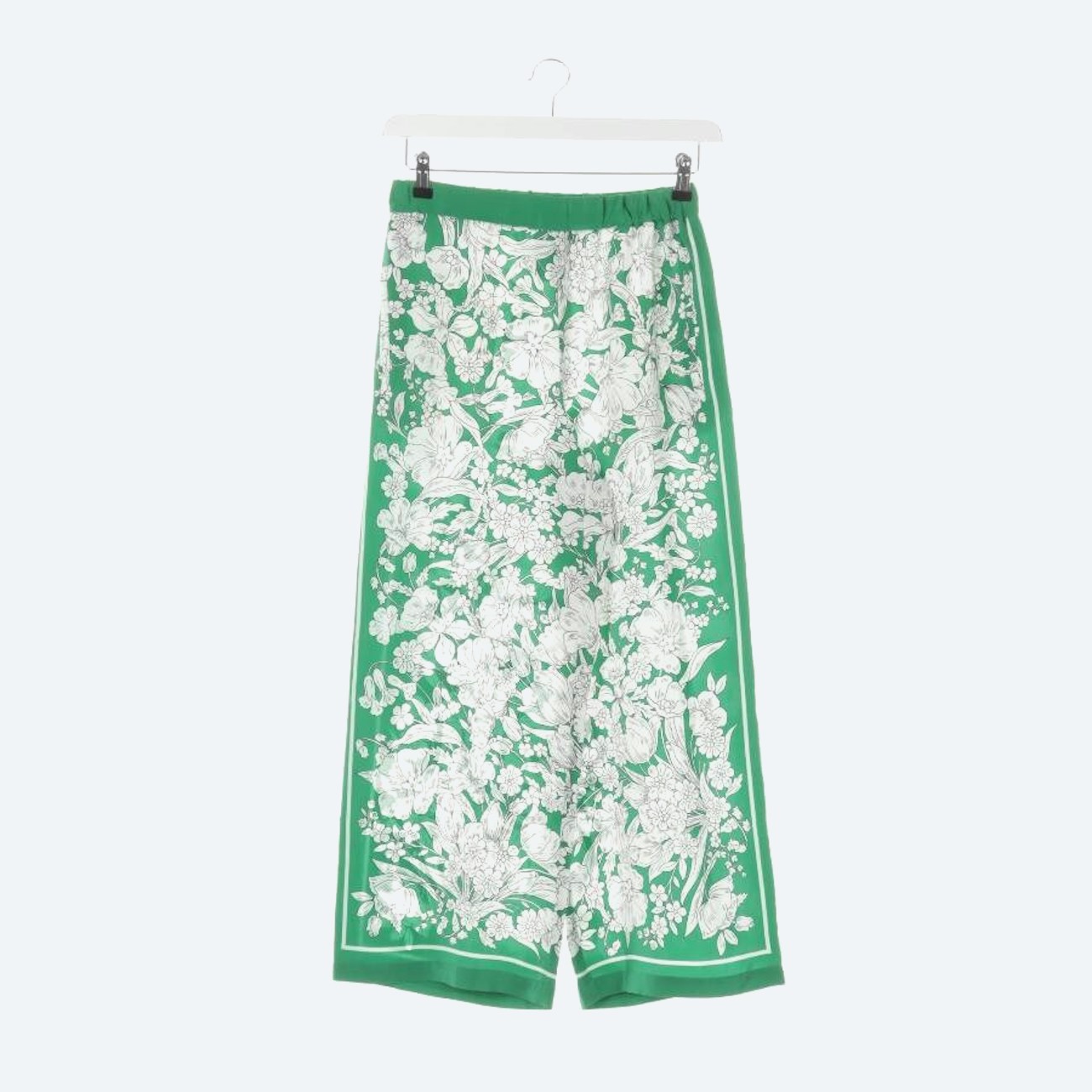 Image 1 of Silk Pants 34 Green in color Green | Vite EnVogue
