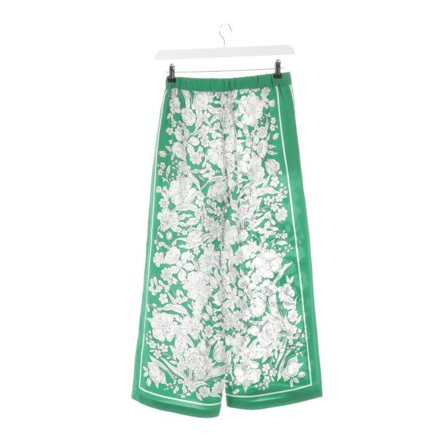 Image 2 of Silk Pants 34 Green in color Green | Vite EnVogue