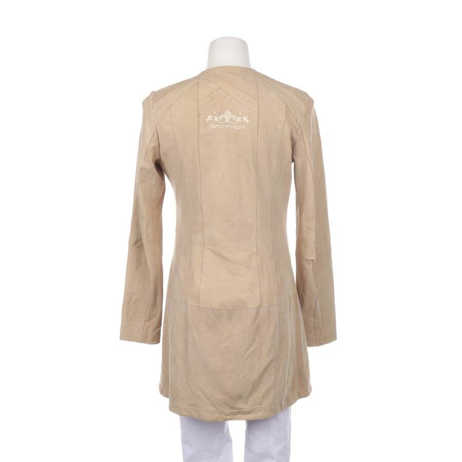 Image 2 of Leather Coat 36 Beige in color White | Vite EnVogue
