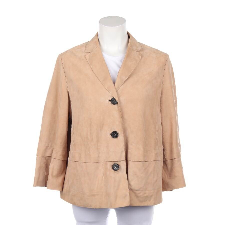 Image 1 of LeatherJacket 40 Peach in color Yellow | Vite EnVogue