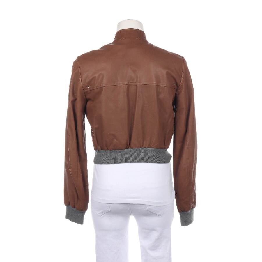 Image 2 of LeatherJacket M Brown in color Brown | Vite EnVogue