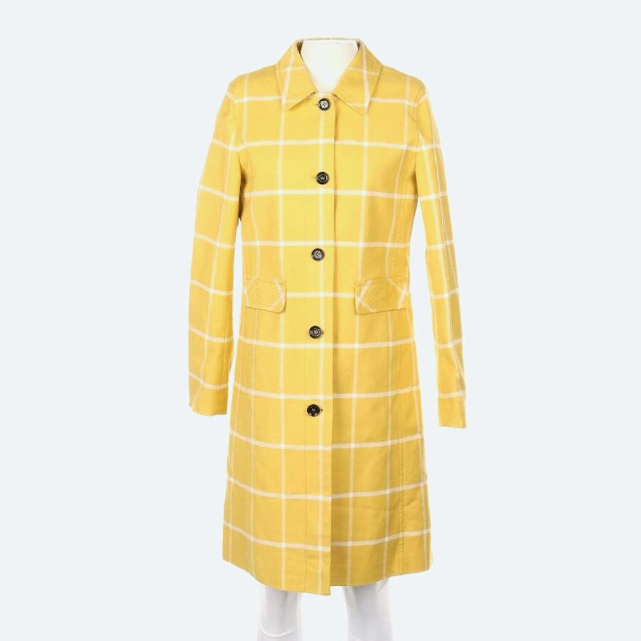 Image 1 of Between-seasons Coat 34 Yellow in color Yellow | Vite EnVogue