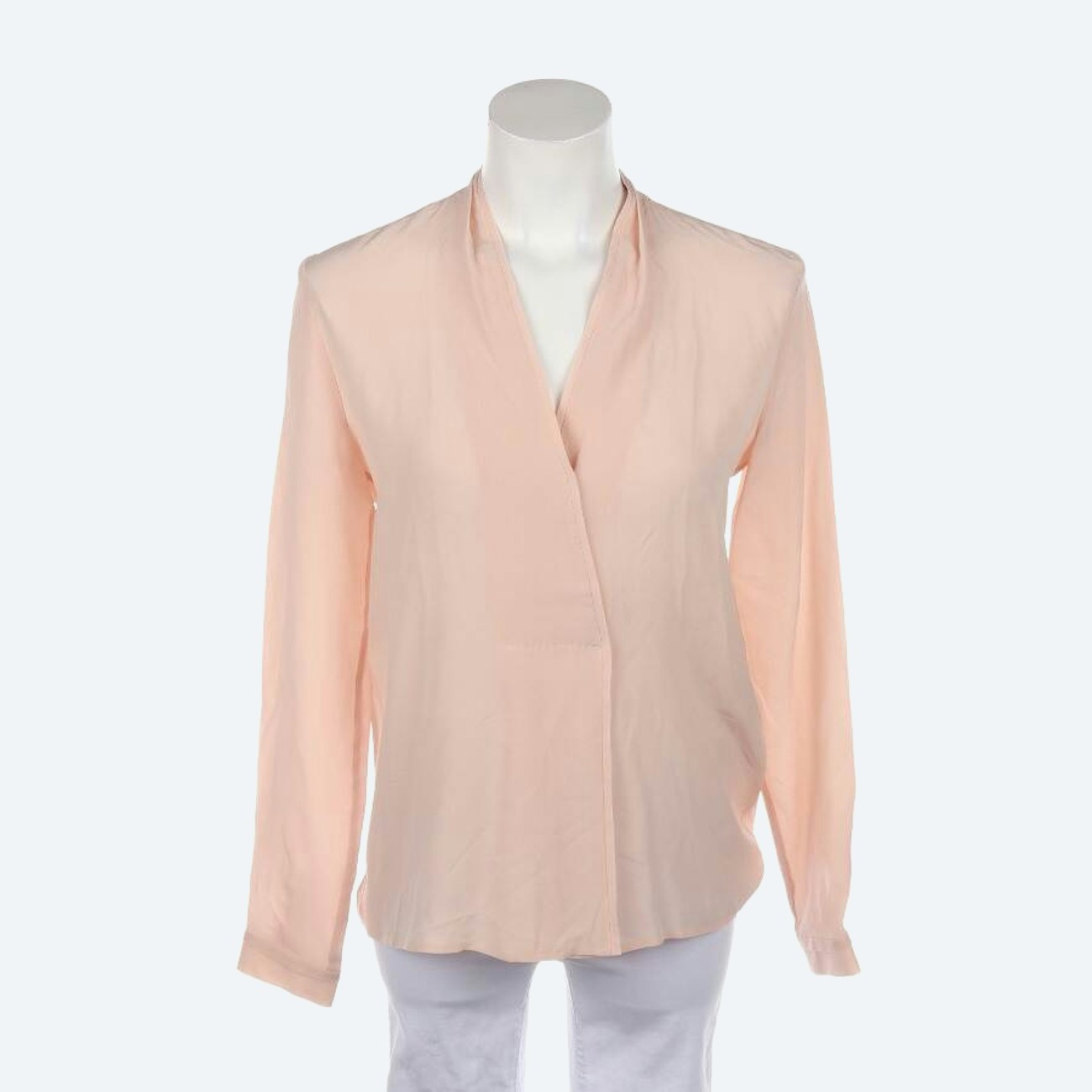 Image 1 of Silk Blouse 34 Peach in color Yellow | Vite EnVogue