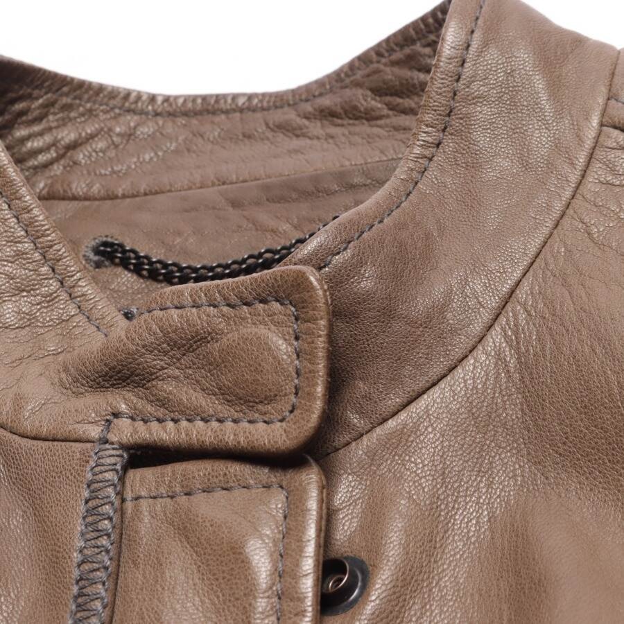Image 3 of LeatherJacket 38 Brown in color Brown | Vite EnVogue