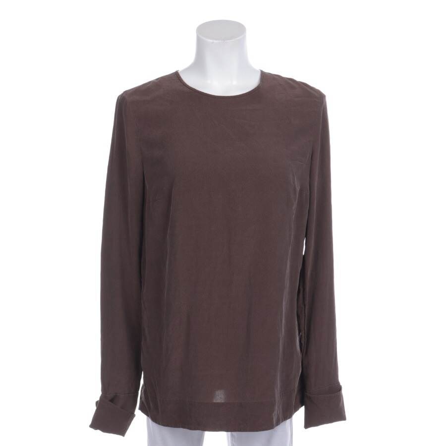 Image 1 of Shirt Blouse S Dark Brown in color Brown | Vite EnVogue