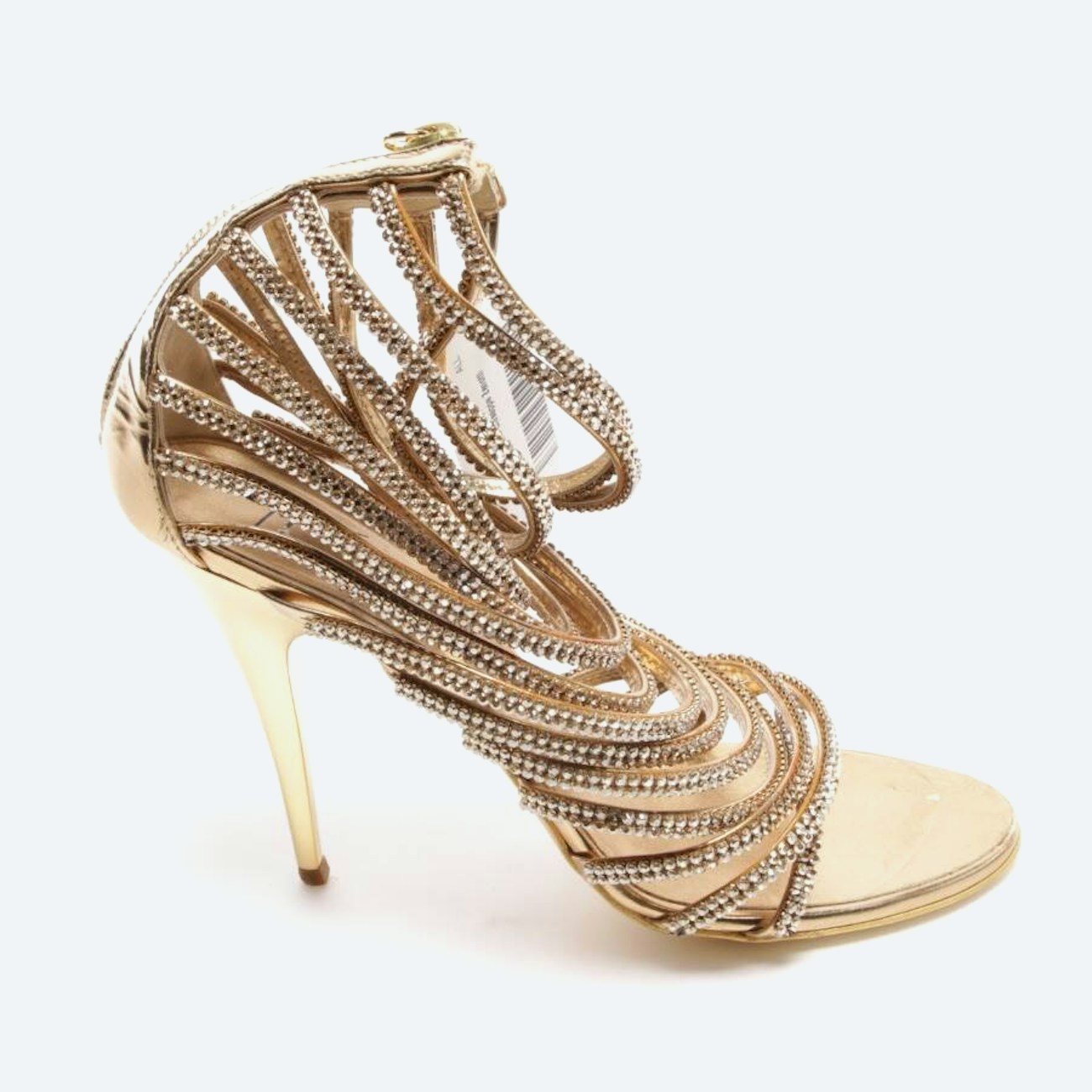 Image 1 of Heeled Sandals EUR 37 Gold in color Metallic | Vite EnVogue