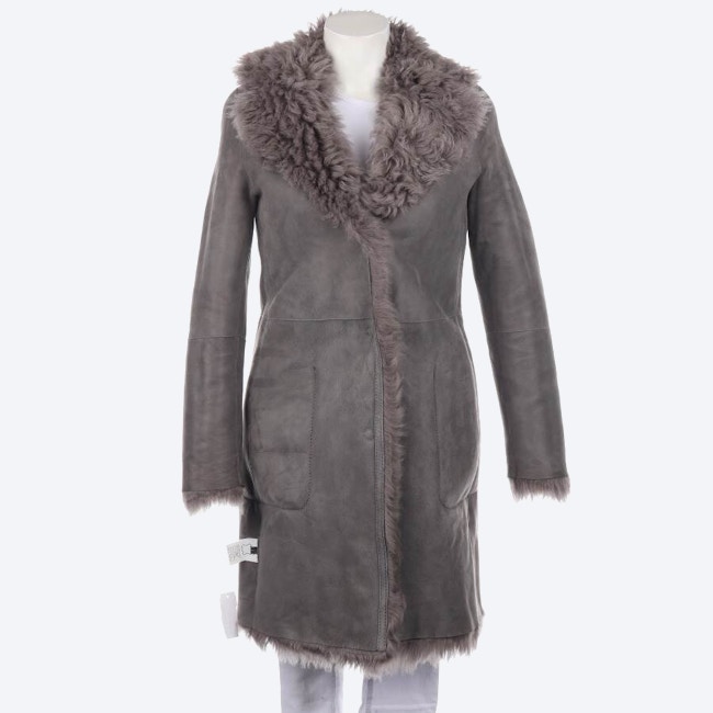 Image 3 of Leather Coat S Gray in color Gray | Vite EnVogue