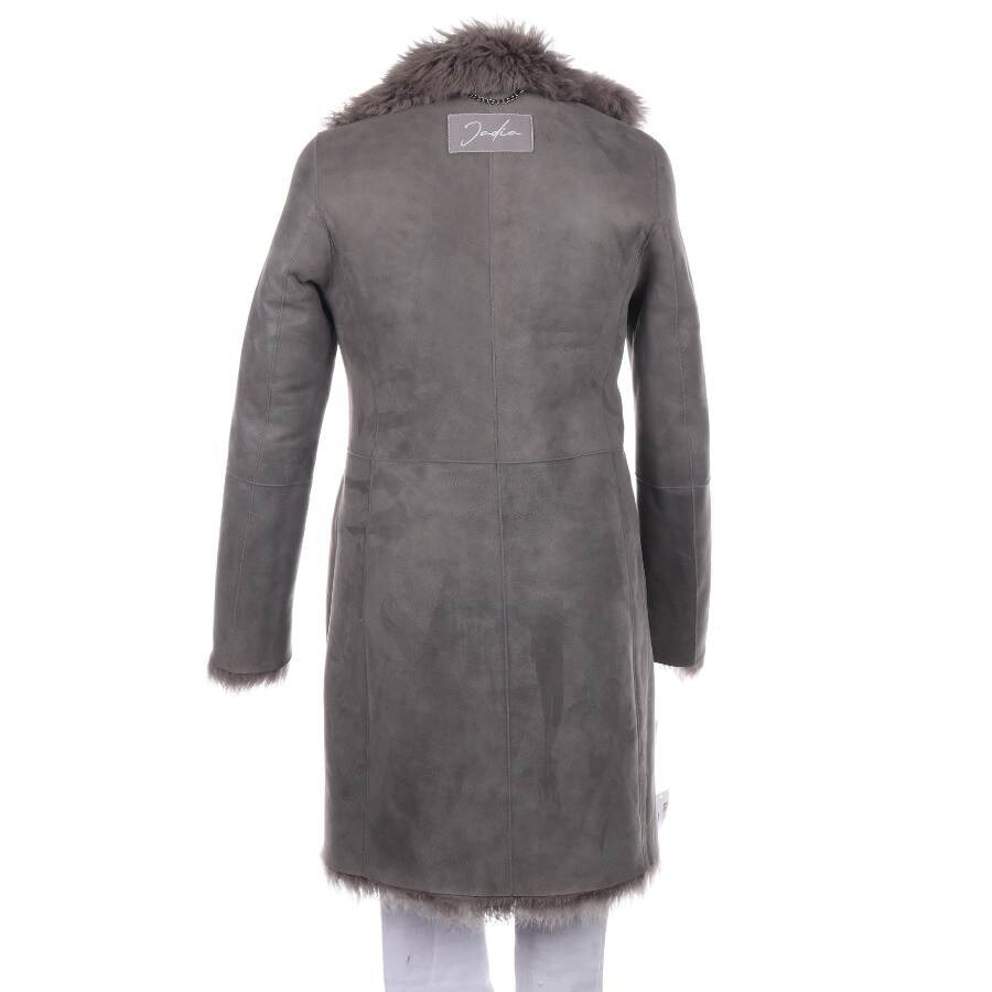 Image 4 of Leather Coat S Gray in color Gray | Vite EnVogue