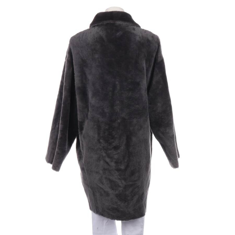 Image 2 of Leather Coat S Gray in color Gray | Vite EnVogue