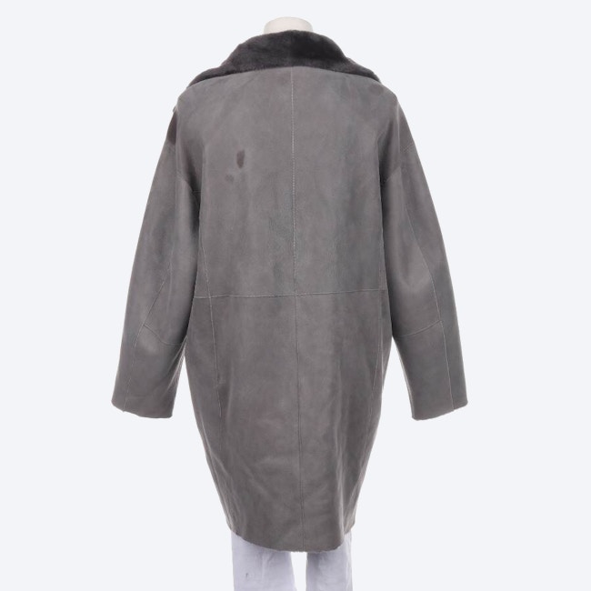 Image 4 of Leather Coat S Gray in color Gray | Vite EnVogue